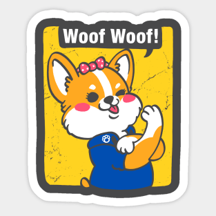 Woof Woof Sticker